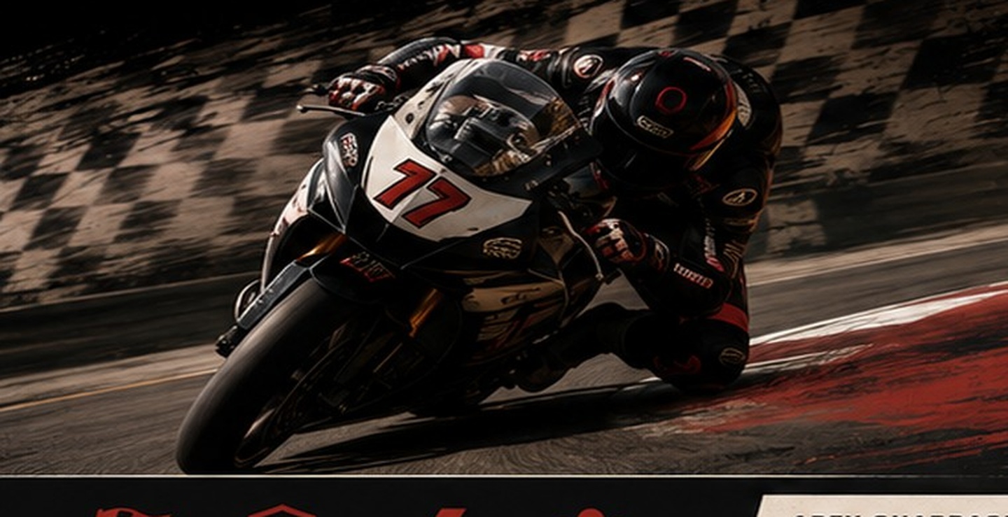 Rider learning the racing line at an Apex Lunatics event