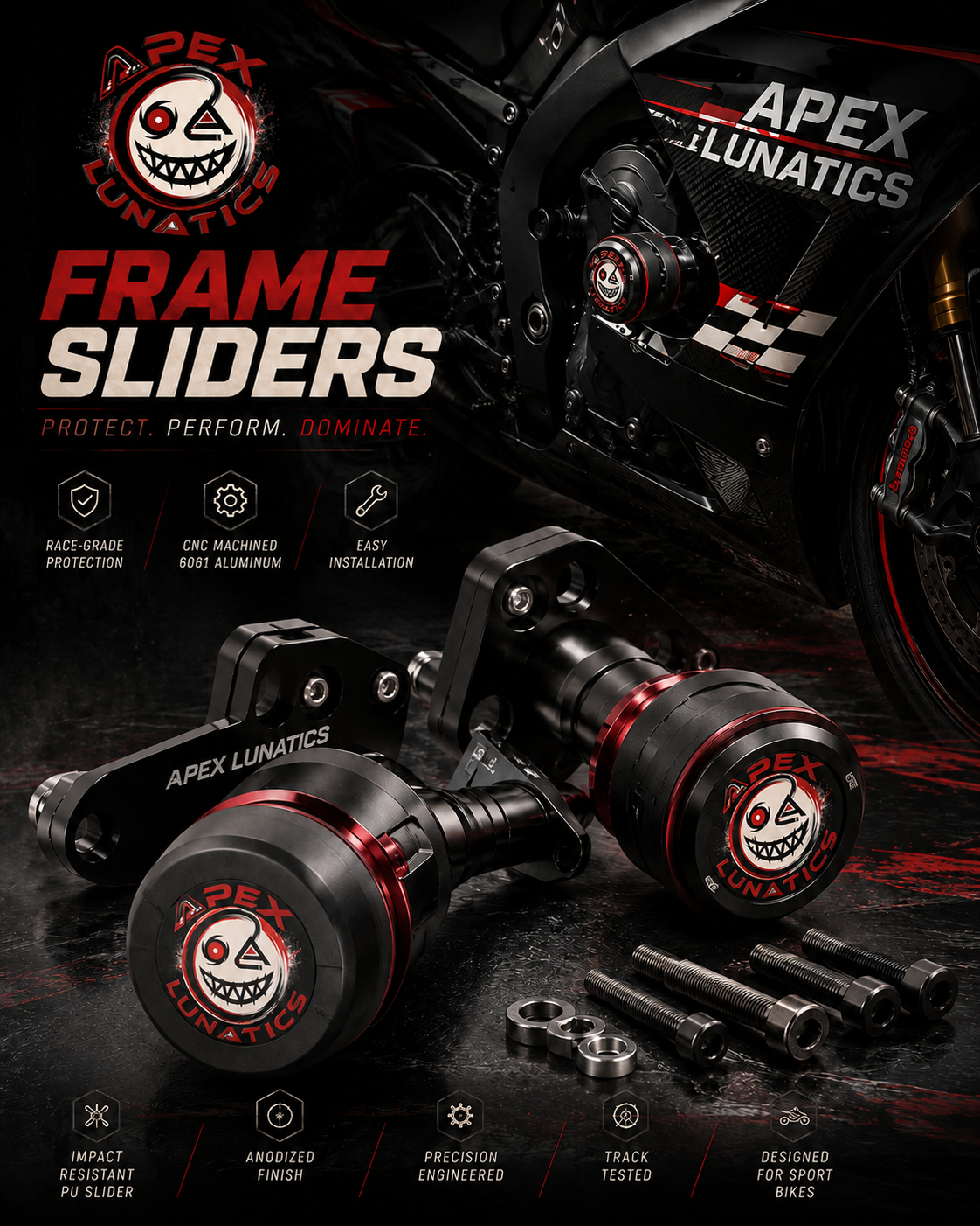 Apex Core Frame Sliders